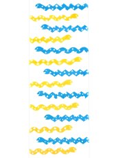 画像3: 【数量限定】2025干支手ぬぐい　ジグザグヘビ 橙青 (3)
